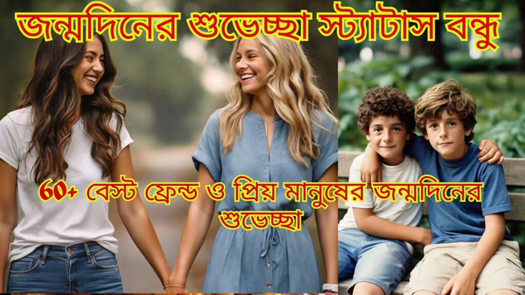 জন্মদিনের শুভেচ্ছা স্ট্যাটাস বন্ধু